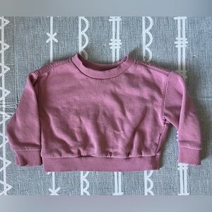 Pink Crewneck Sweatshirt, Size 3T